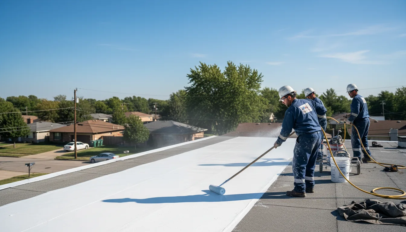 Commercial roof coating in Umpire, AR near me